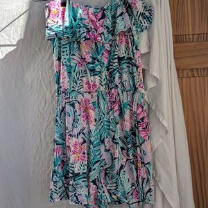 Lilly Pulitzer Vibrant Floral Jumpsuit - Pink, Green, Blue